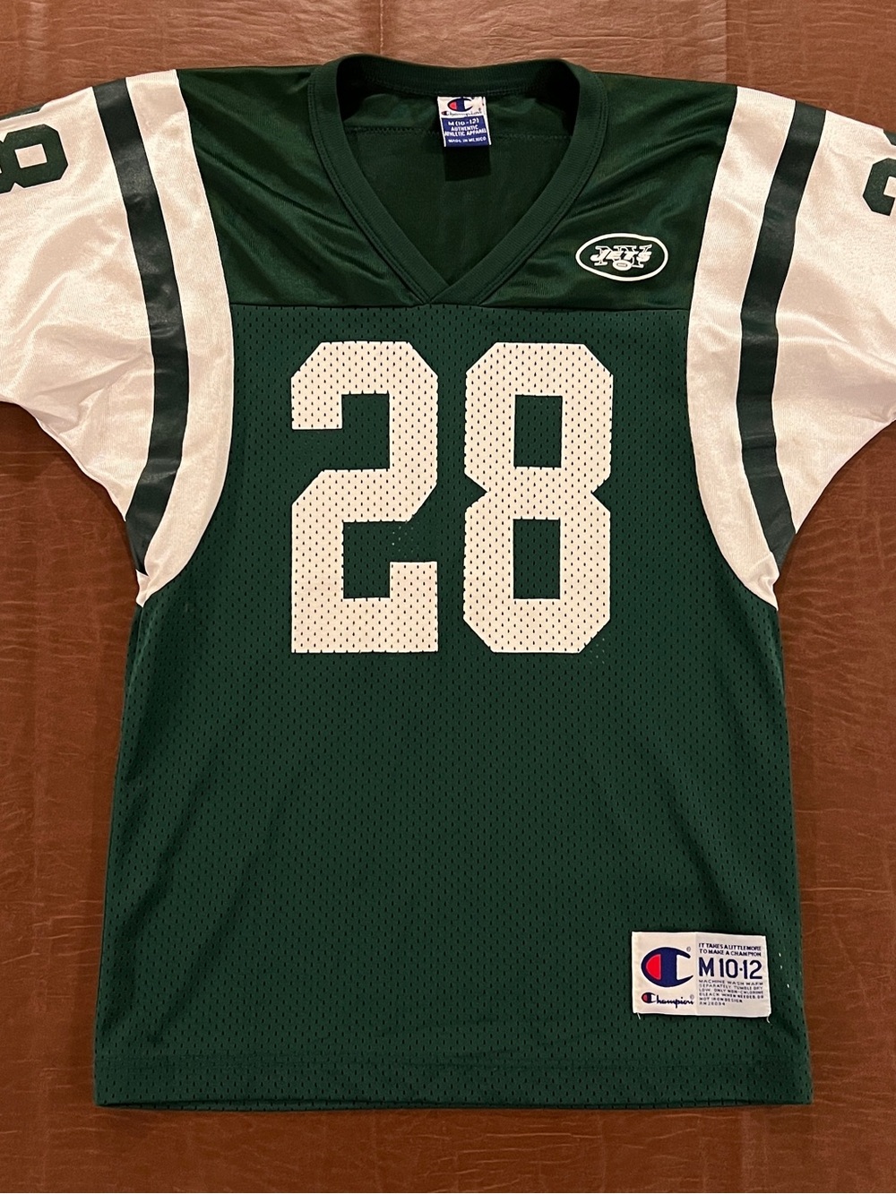 Vintage Champion New York Jets Curtis Martin #28 Youth Jersey - Medium